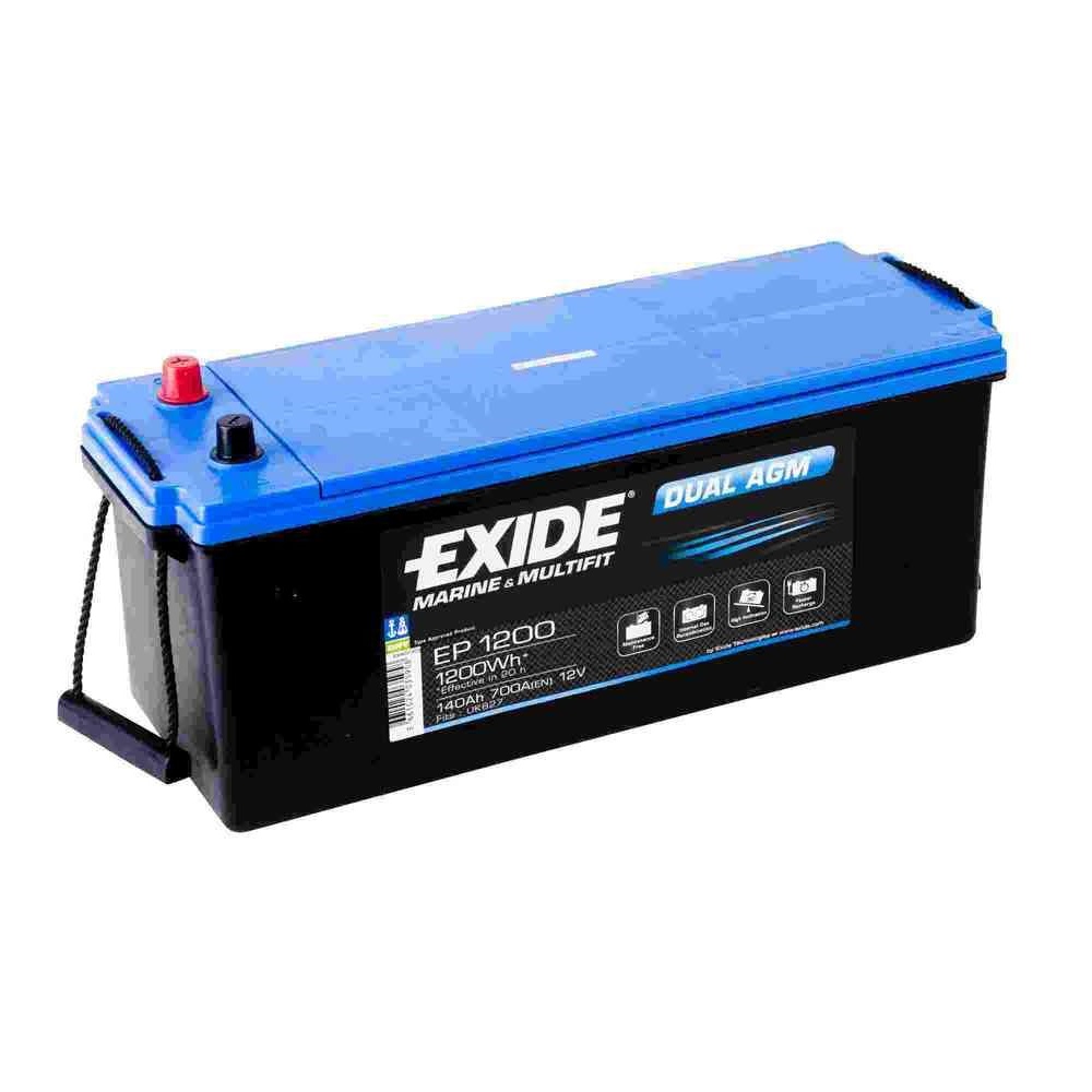 Batteries EXIDE Agm pour services et mise en service 100Ah 140Ah 240Ah