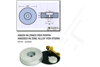 Anode en zinc pour poupe