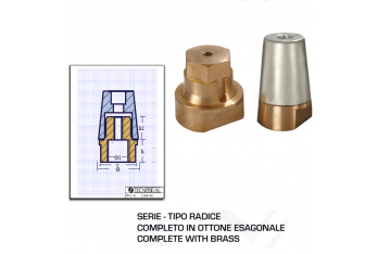 Anode en zinc Ogive avec laiton hexagonal