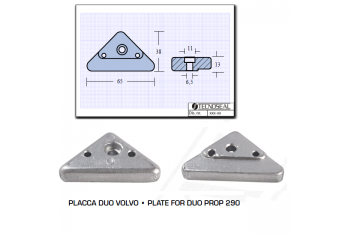 Plaque Duo Volvo Prop 290