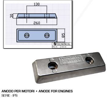Anode en aluminium pour moteurs de la série IPS