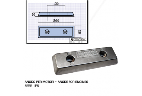 Anode en aluminium pour moteurs de la série IPS
