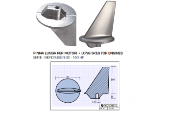 Aileron long pour moteurs Mercruiser 80140 CV