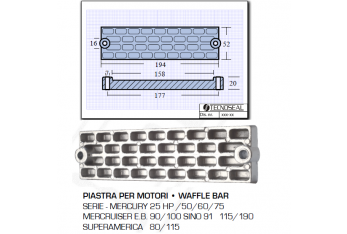 Plaque pour moteurs Mercury Mercruiser Superamerica