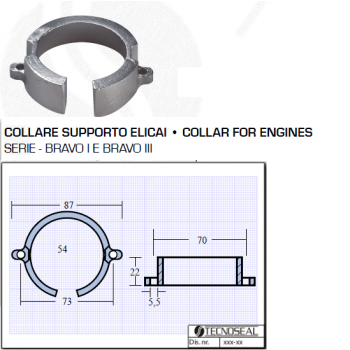 Collier de support d'hélice Bravo Series I Bravo II