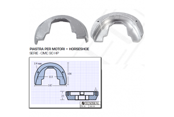 Plaque pour moteurs Horseshoe OMC 90 HP