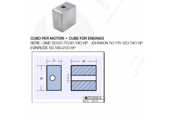 Cube pour moteurs OMC Johnson Evinrude