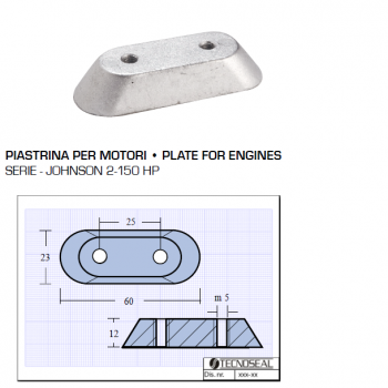 Plaque pour moteurs Johnson