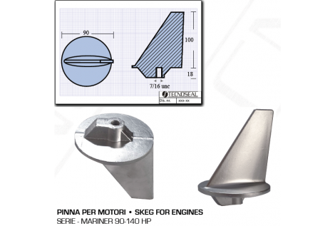 Aileron pour moteurs Mariner 90 140 HP