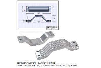 Barre pour moteurs Yamaha Malte