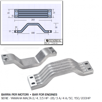 Barre pour moteurs Yamaha Malte