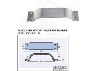 Plaque pour moteurs 150200 HP