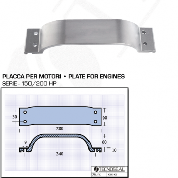 Plaque pour moteurs 150200 HP