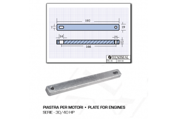 Plaque pour moteurs 30 40 HP