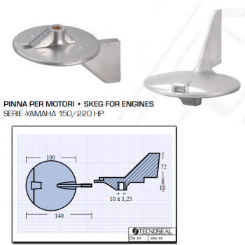 Aileron pour moteurs Yamaha 150 220 HP