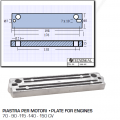 Plaque pour moteurs Susuky 70 90115140150 HP