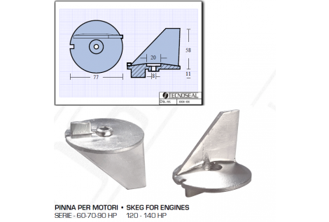 Aileron pour moteurs Tohatsu 60 70 90 HP 120140 HP