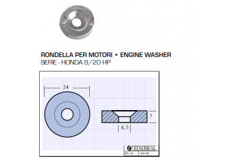 Rondelle pour moteurs Honda 8 20 HP