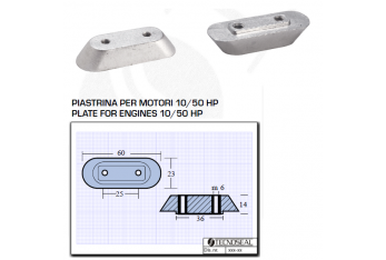 Plaque pour moteurs Honda 10 50 HP