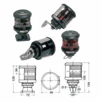Feux de navigation pour coques jusqu'à 20 m DHR