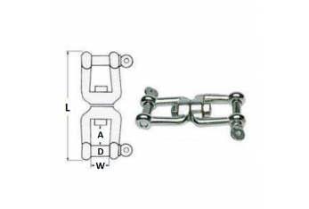 Grillo pivotant Grillo en acier inoxydable AISI 316