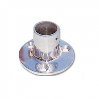 Base ronde droite en acier inoxydable