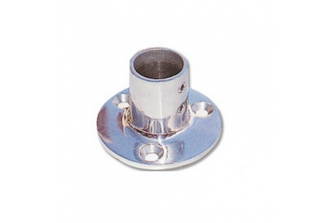 Base ronde droite en acier inoxydable