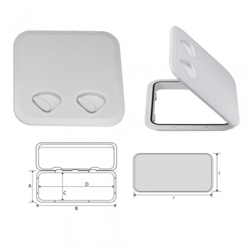 Porte étanche à pied en ABS 370x375 mm