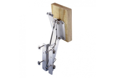 Support de base fixe en aluminium anodisé et bois