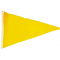 Drapeau jaune triangulaire