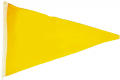 Drapeau jaune triangulaire