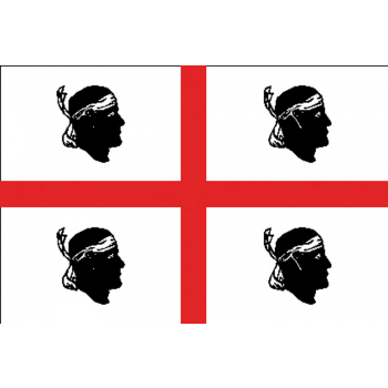 DRAPEAU SARDAIGNE 20X30 CM