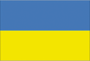 DRAPEAU UKRAINE 20X30 CM