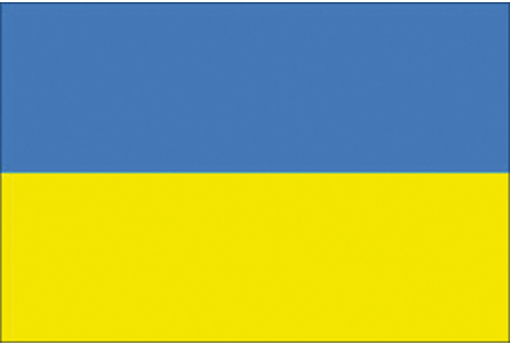 DRAPEAU UKRAINE 20X30 CM
