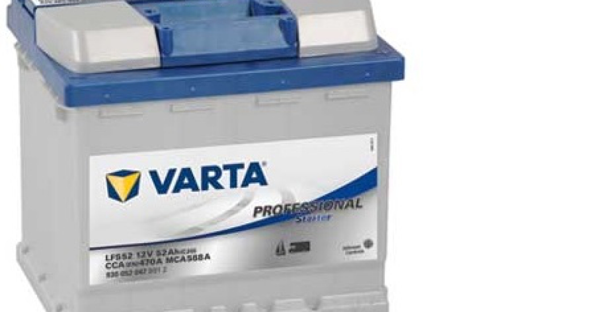 Varta Professional Starter Battery 52Ah 60Ah - Batteries - MTO