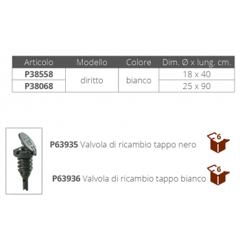 PARE-CHOCS 1/2 BLANC Ø CM.18 X 40