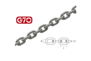 Chaîne calibrée G70 en acier galvanisé