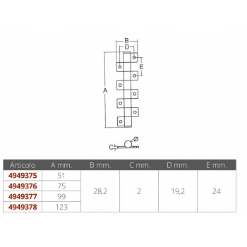 CHARNIÈRE INOX AVEC EMBRAYAGE 51X28 MM