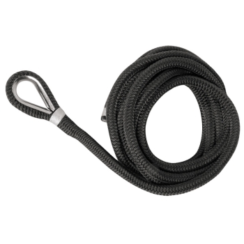 Ligne amarrage noir avec épissure 14 mm x 9 m    