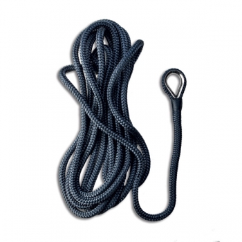 Ligne d'amarrage épissée double ténacité haute ténacité