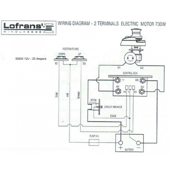 Télécommande Lofrans Control Box pour guindeau