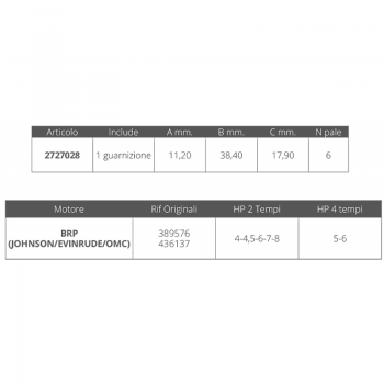 TURBINE JOHNSON / EV. 2 / 4T 4/8 CV