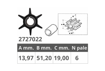 TURBINE YAMAHA 2T 20-25 CV