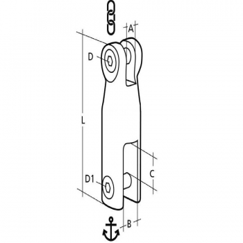 Joint fixe en acier inoxydable