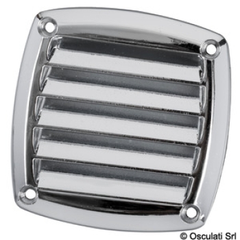 Grille pour prise d'air ABS 85x85 mm chromée 