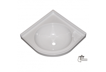 LAVABO D'ANGLE EN PVC