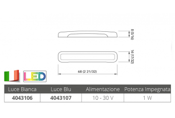 LUMIÈRE DE COURTOISIE BLEUE TAB SSR 1