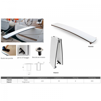 Passerelle flottante pliante