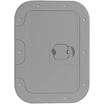 Trappe d'inspection gris antidérapante 280x380 mm 