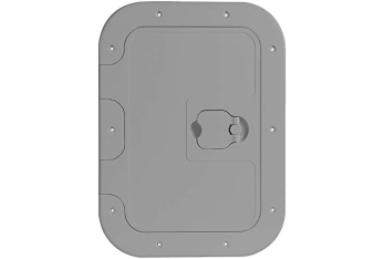Trappe inspect façade amovible gris 350 x 600 mm  